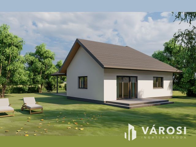Új építésű nappali + 3 szobás családi ház Kápolnásnyéken