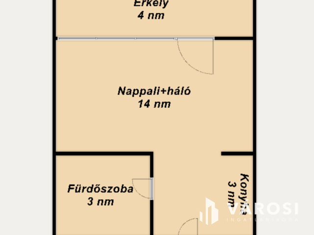 Felújított panorámás stúdió-apartman az Aranyparton eladó