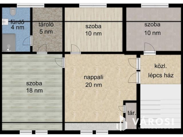 Belvárosi 6 szobás magánház ELADÓ